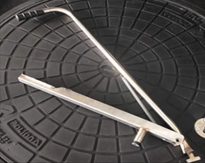 Bastón de apertura ergonómica